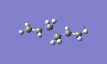 Figure 8: CH2 wagging found at 940 cm-1 (expand to view the animation)