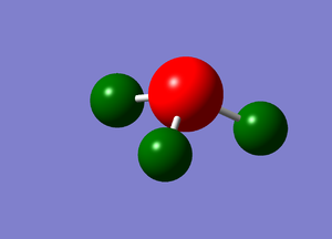 A Gaussview Image of NBO charge distribution in NH3