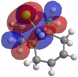 "HOMO orbital by HF method for 13 "