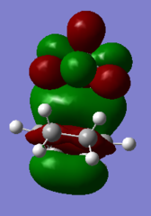 Figure 27b. HOMO of the exo TS, visualisation from a different angle