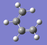 Optimised butadiene (semi-empirical)
